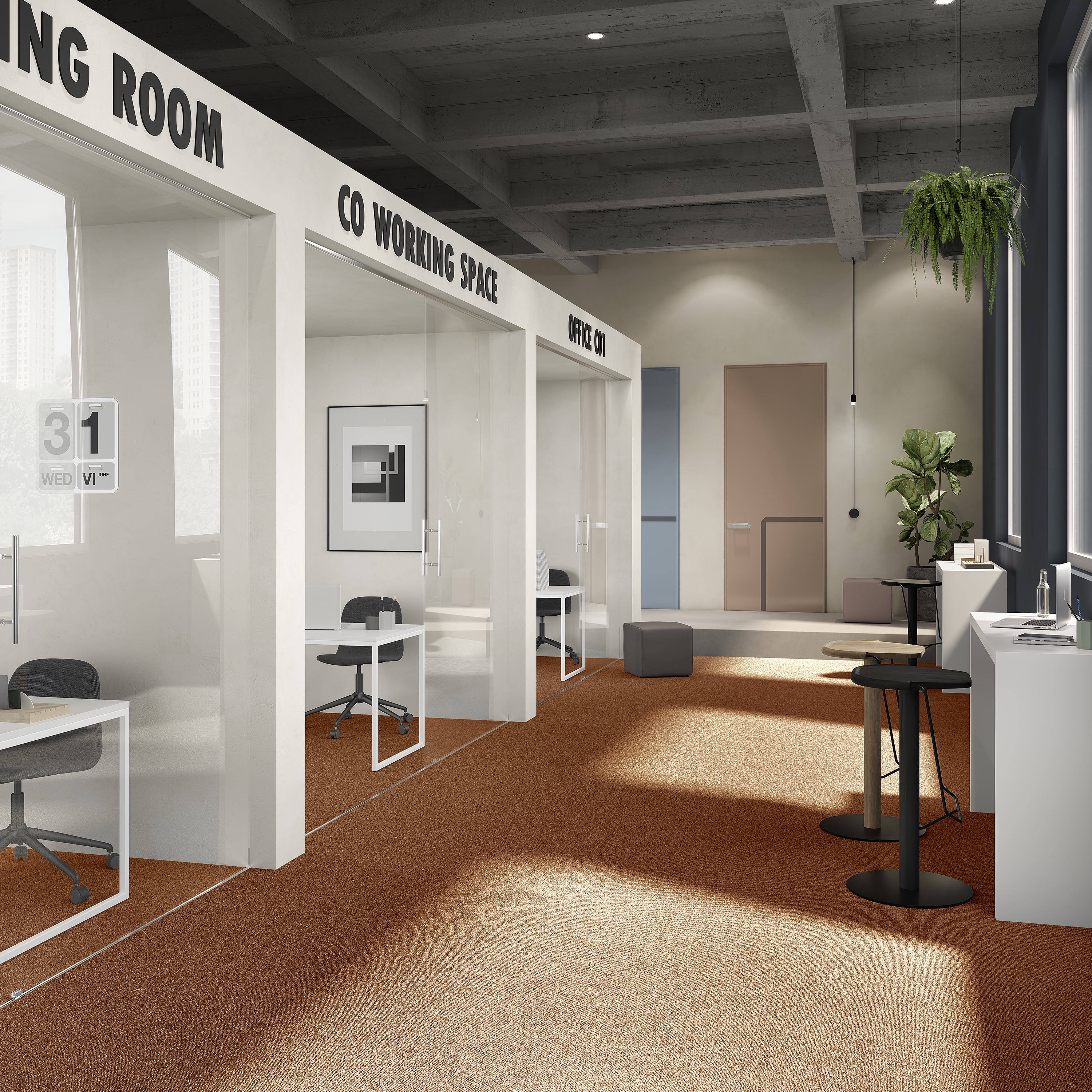 Ковровая плитка Medusa Tile 84 (500*500*5 мм) — купить в Якутске