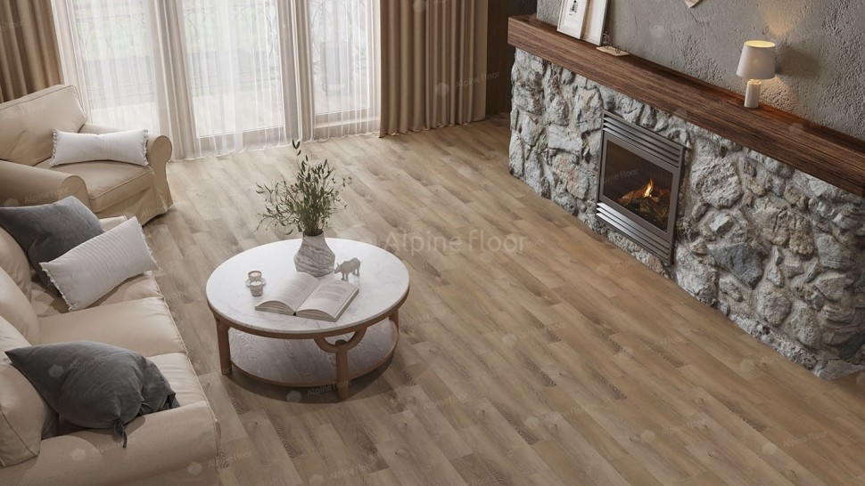 Виниловая плитка "Alpine Floor" Parquet LVT Дуб Синистра (590*118*2,5 мм) — купить в Якутске