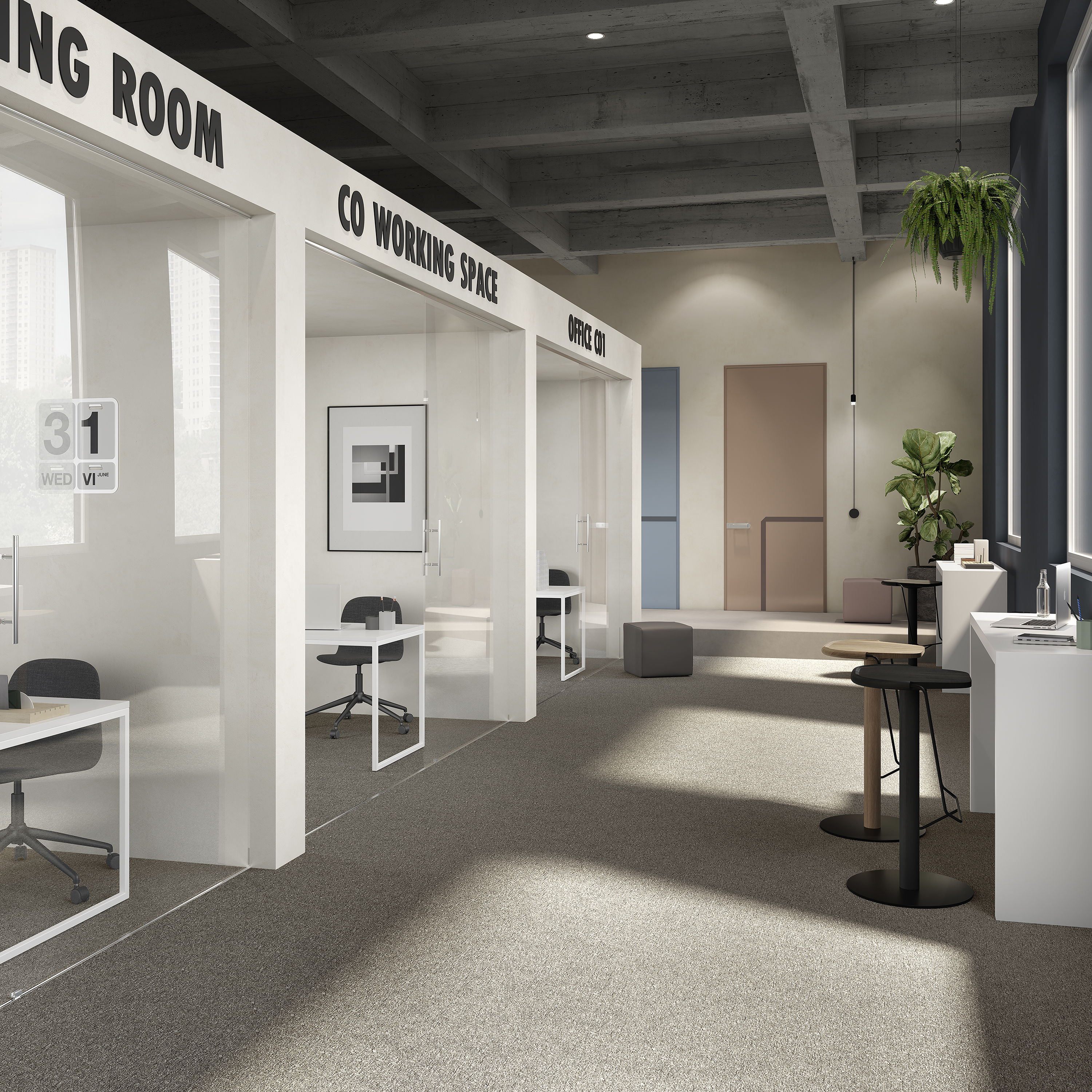 Ковровая плитка Medusa Tile 40 (500*500*5 мм) — купить в Якутске