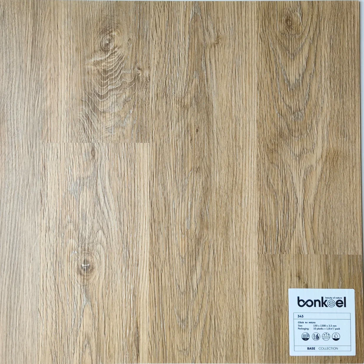 Плитка ПВХ "Bonkeel" Base New 343 (1220*150*3,5 мм) — купить в Якутске
