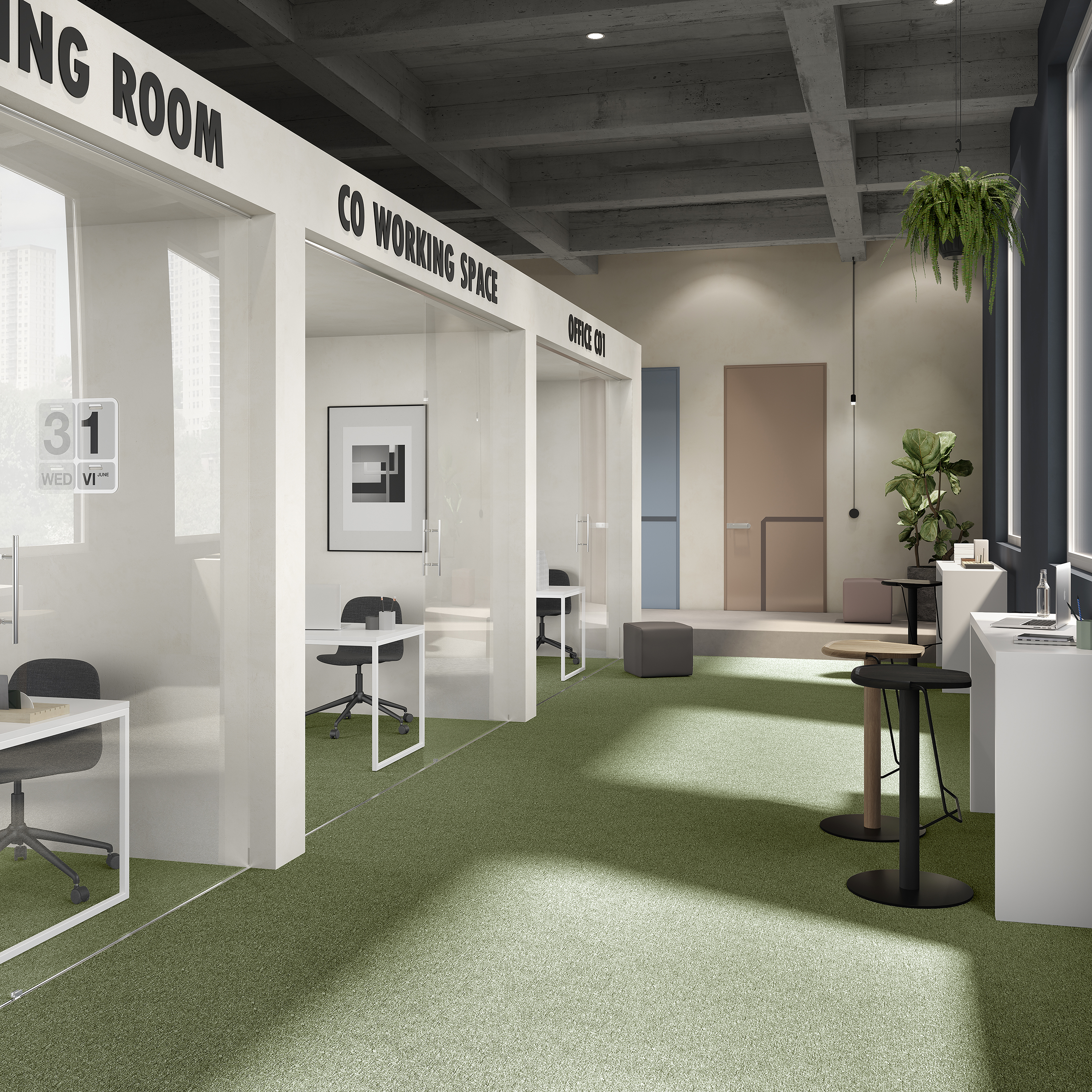 Ковровая плитка Medusa Tile 21 (500*500*5 мм) — купить в Якутске