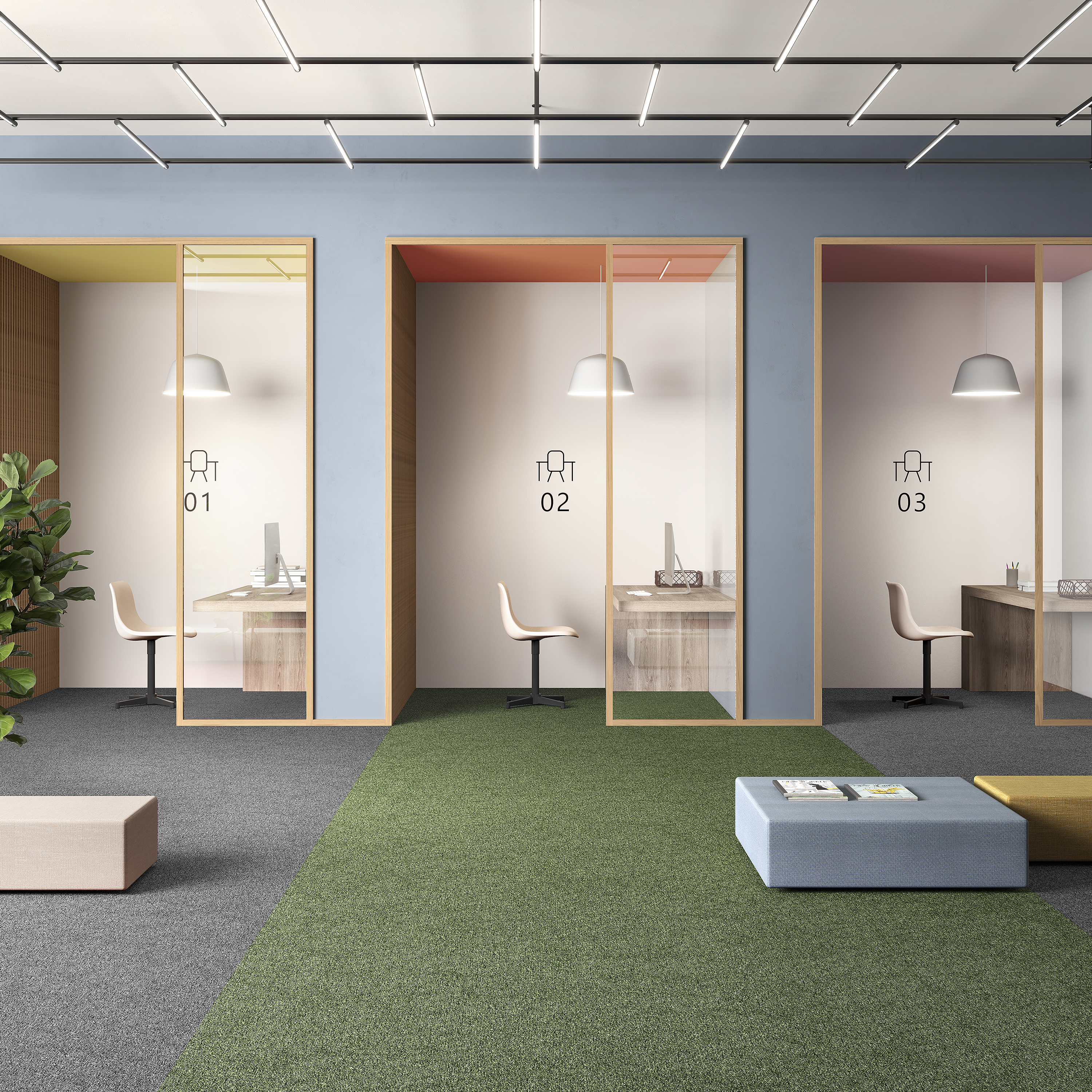 Ковровая плитка Medusa Tile 21 (500*500*5 мм) — купить в Якутске