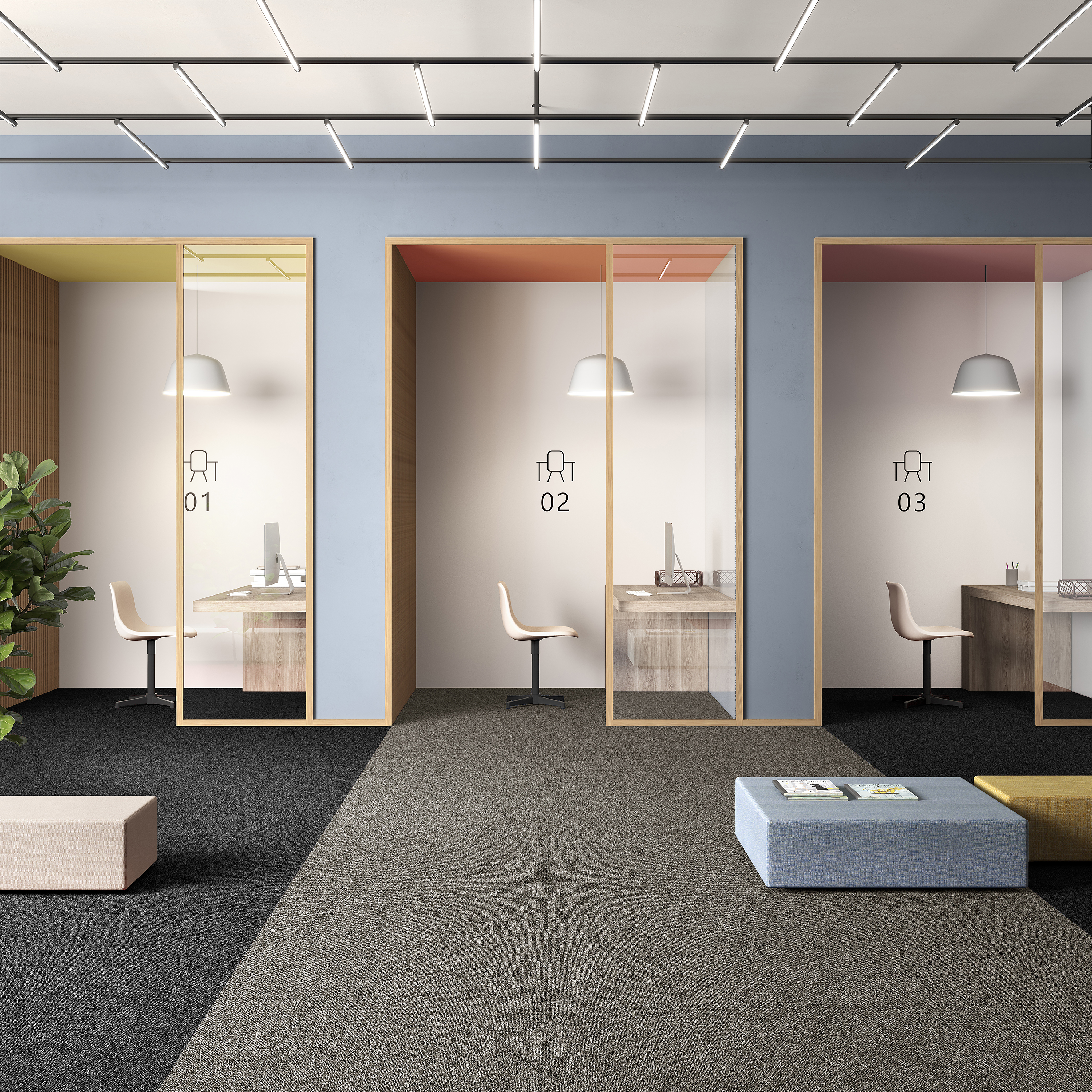 Ковровая плитка Medusa Tile 40 (500*500*5 мм) — купить в Якутске