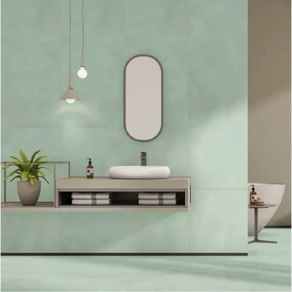 Керамогранит "Sonex" Cloudy Lucite Teal Matt матовый 60x120см цвет светло-зеленый — купить в Якутске