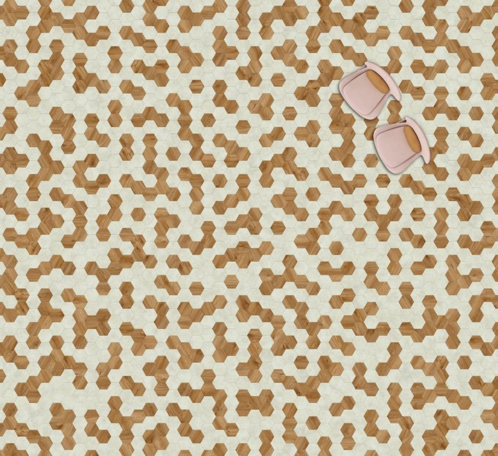 Виниловая плитка "Moduleo" Moods Hexagon 322 (226,32*196*2,5 мм) — купить в Якутске