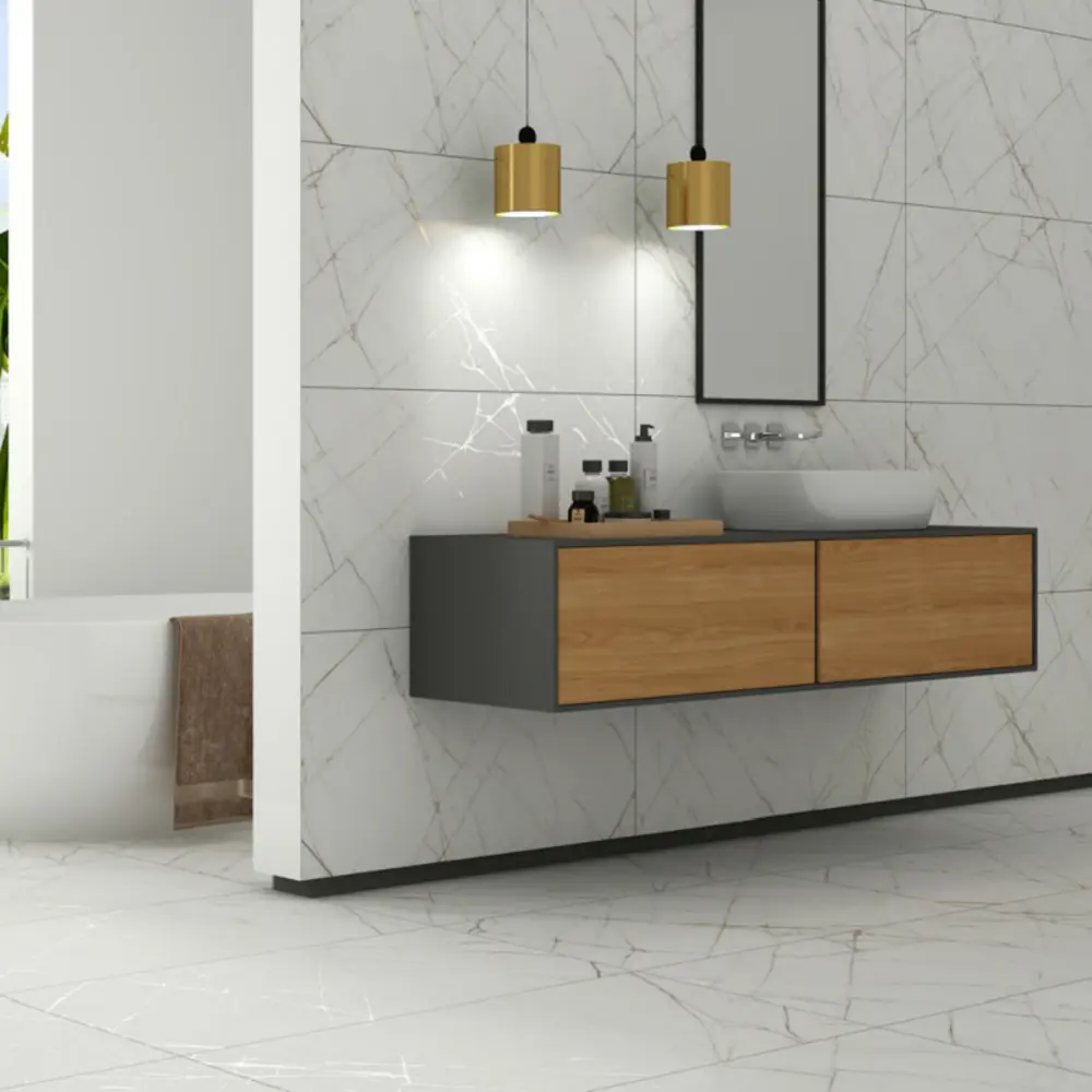 Керамогранит "Sonex" Cracle white карвинг 60x120см цвет белый с прожилками — купить в Якутске