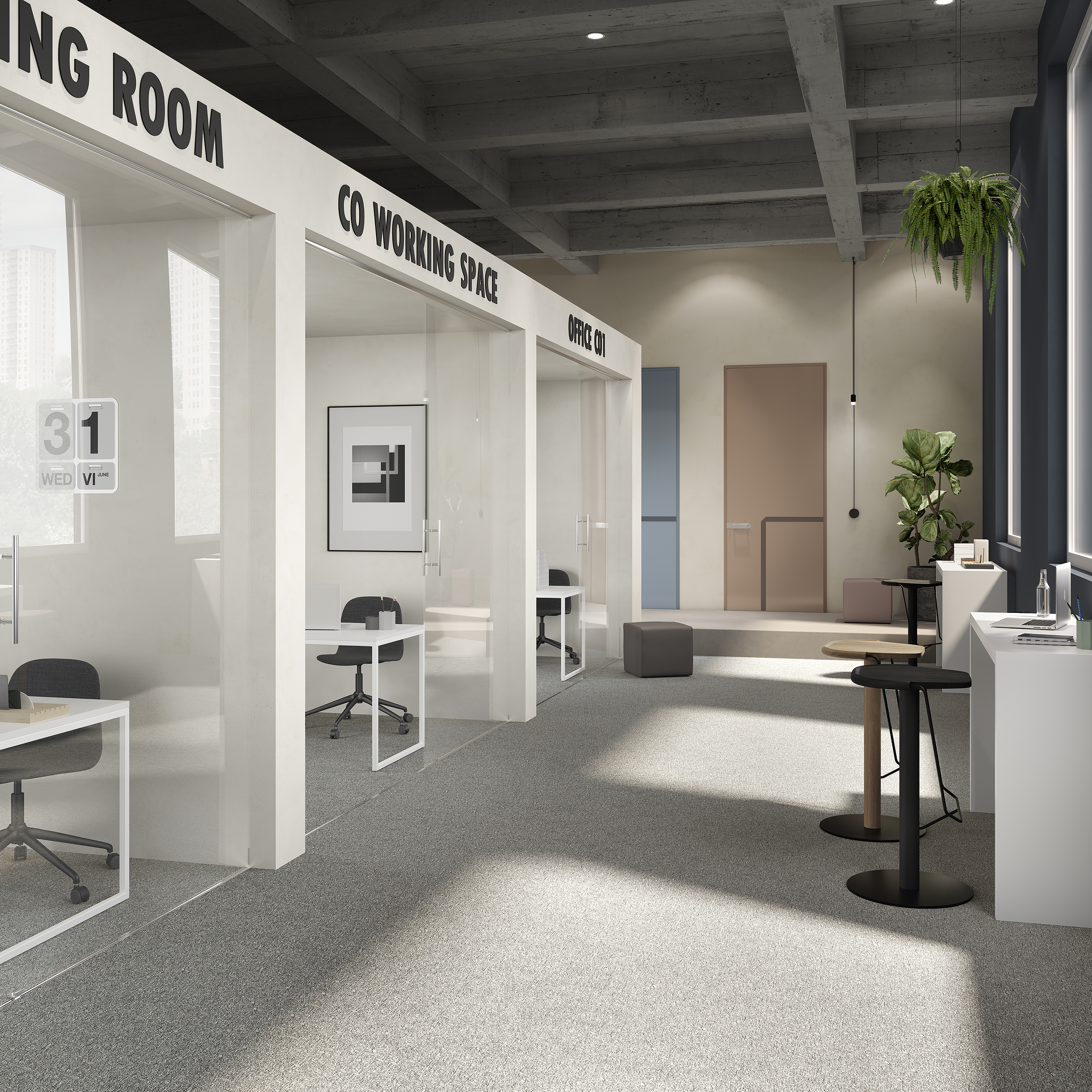 Ковровая плитка Medusa Tile 94 (500*500*5 мм) — купить в Якутске