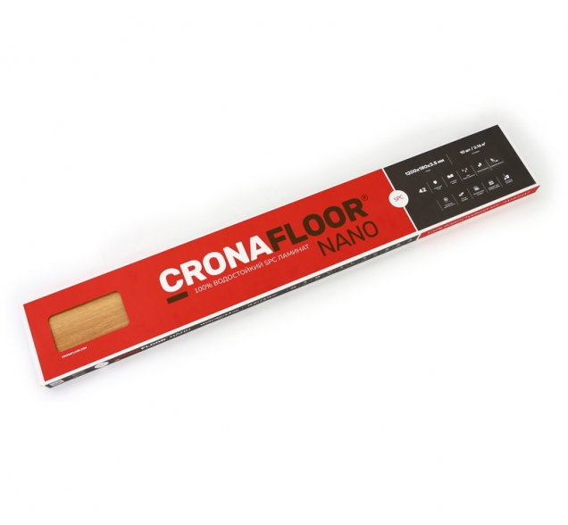 SPC ламинат "CronaFloor" Nano 4V Клен (1200*180*3,5 мм) — купить в Якутске