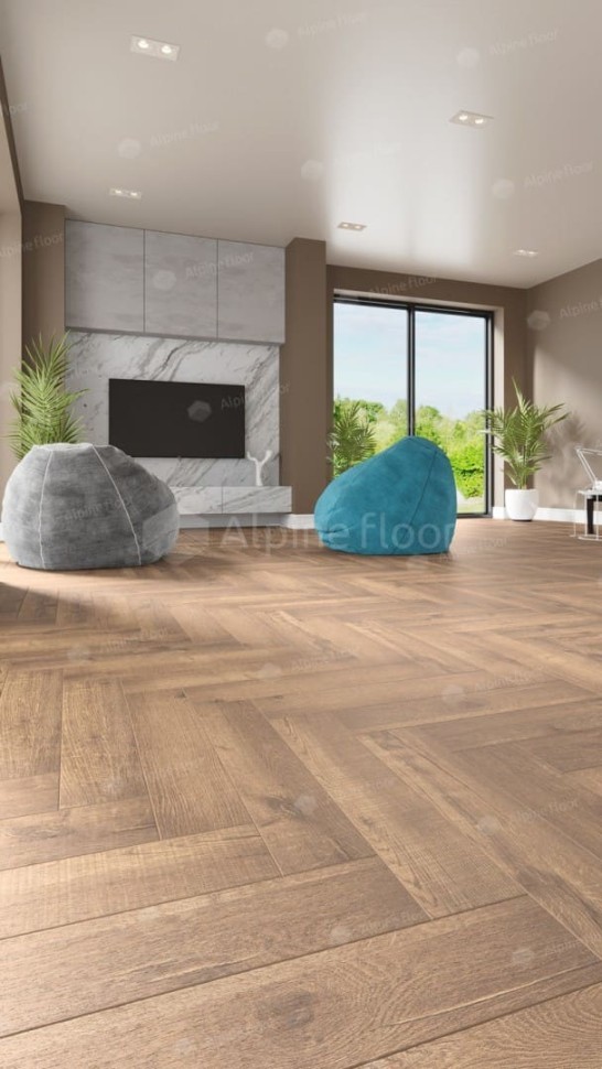 Виниловая плитка "Alpine Floor" Parquet LVT Дуб Royal (590*118*2,5 мм) — купить в Якутске