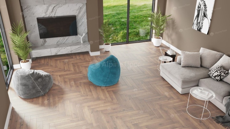 Виниловая плитка "Alpine Floor" Parquet LVT Дуб Royal (590*118*2,5 мм) — купить в Якутске