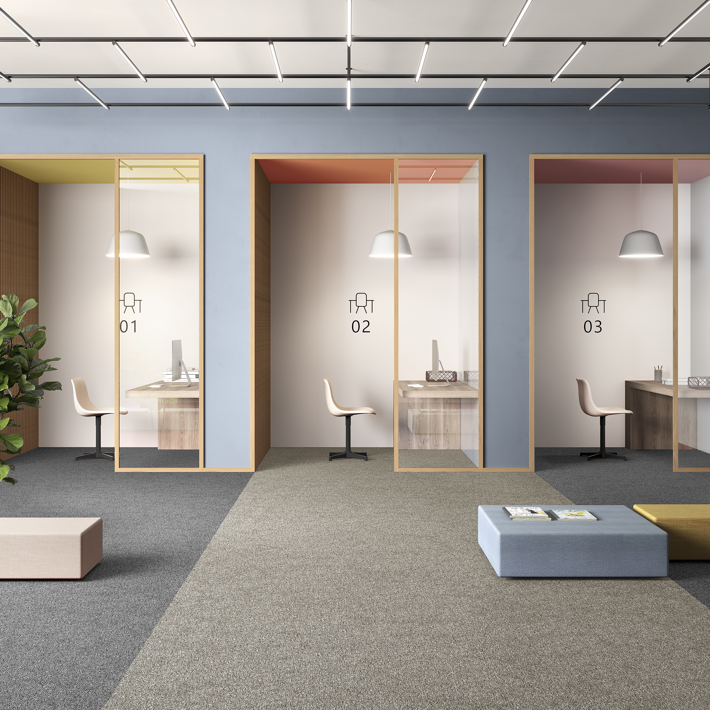 Ковровая плитка Medusa Tile 33 (500*500*5 мм) — купить в Якутске