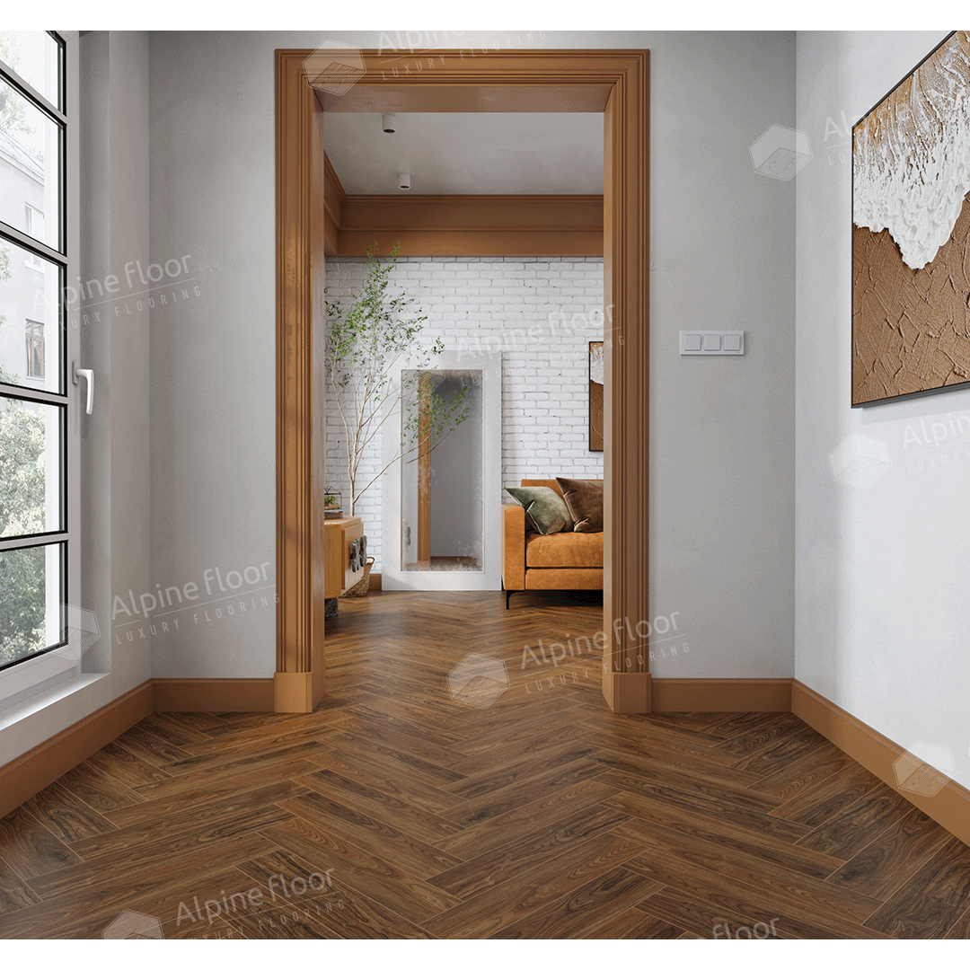 SPC ламинат "Alpine Floor" Орех Кенари (600*125*4 мм) — купить в Якутске