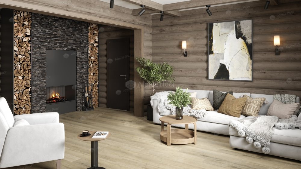 SPC Ламинат "Alpine Floor" Дуб сливочный (1220*183*8 мм) — купить в Якутске