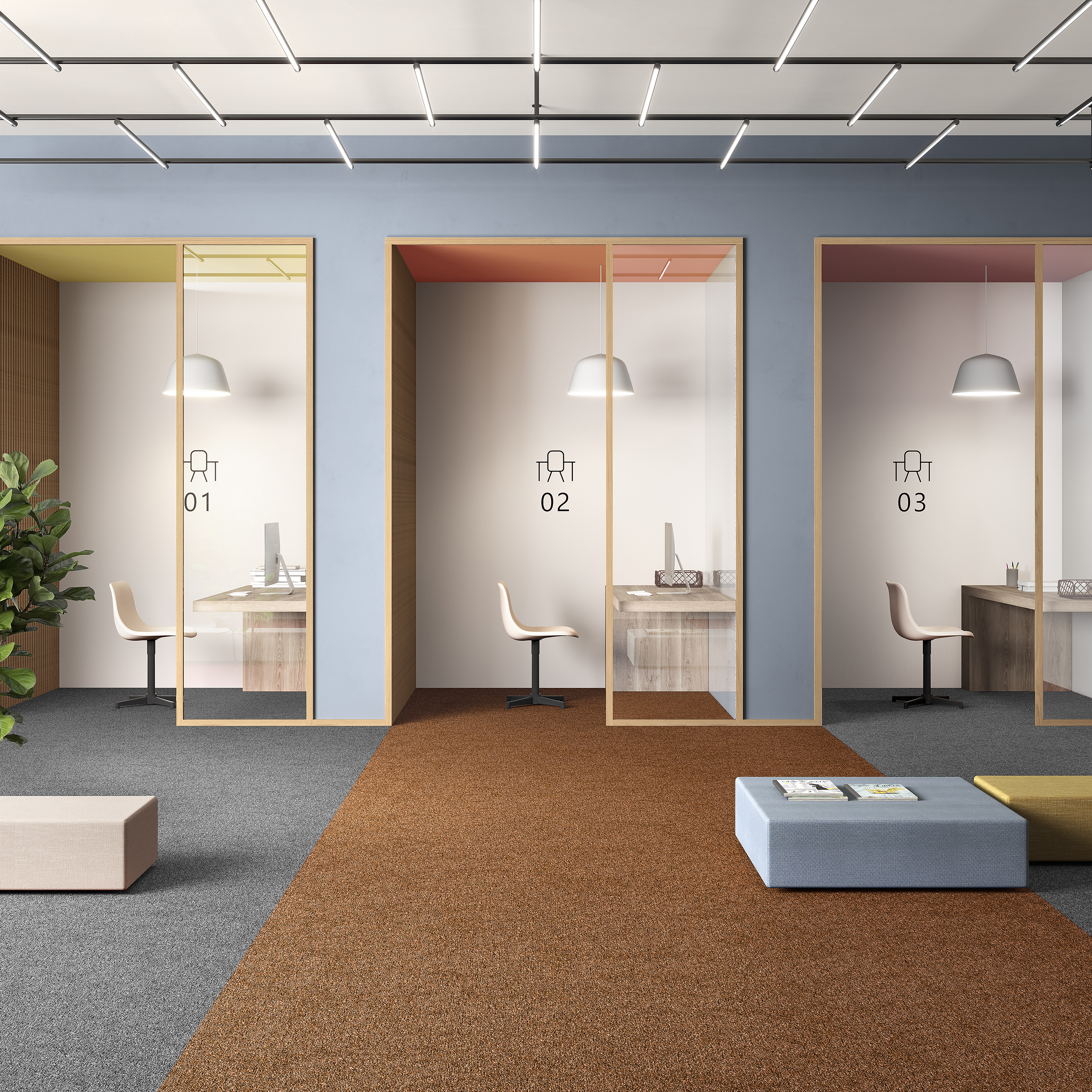 Ковровая плитка Medusa Tile 84 (500*500*5 мм) — купить в Якутске