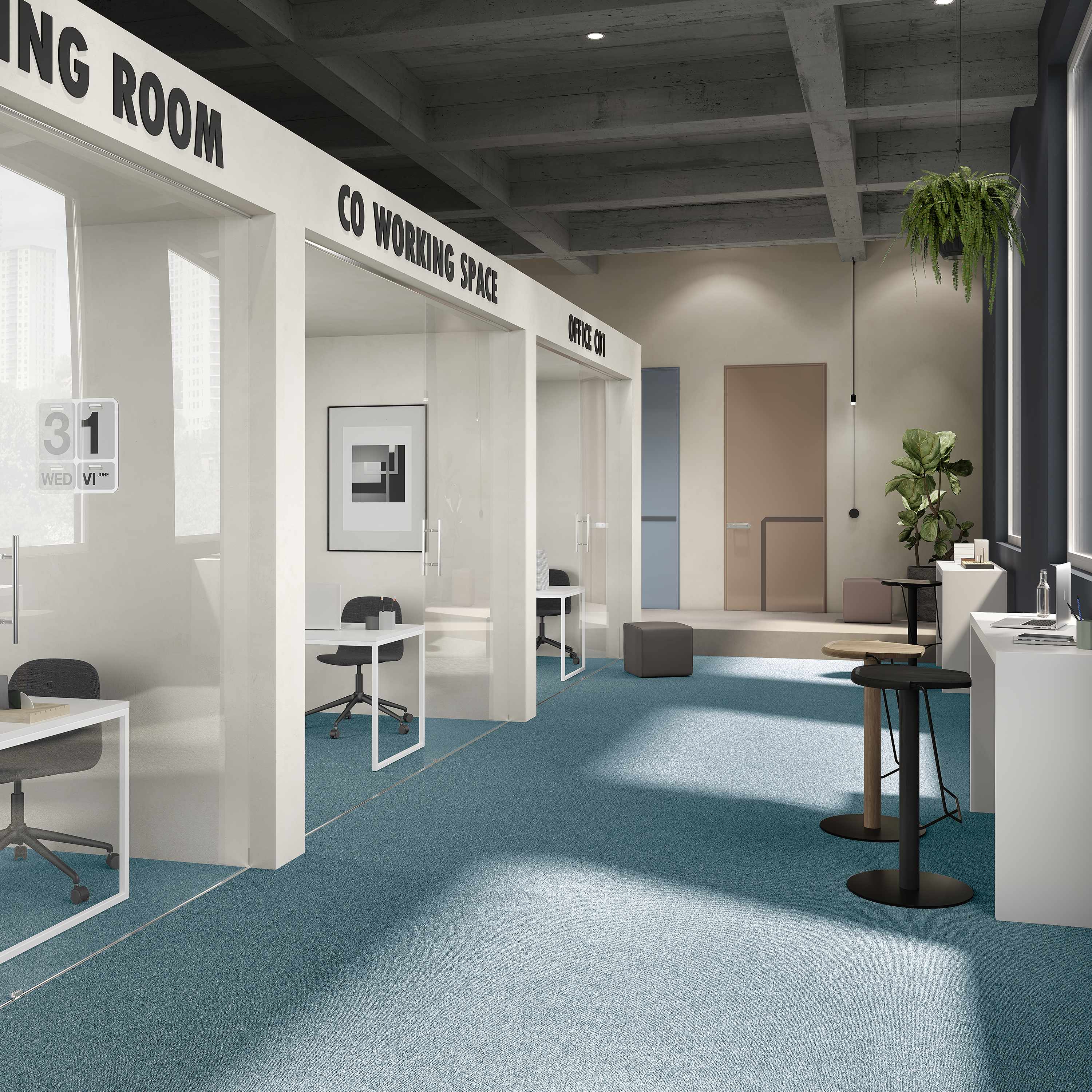 Ковровая плитка Medusa Tile 70 (500*500*5 мм) — купить в Якутске