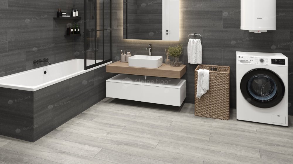 SPC Ламинат "Alpine Floor" Дуб платина (1524*180*8 мм) — купить в Якутске