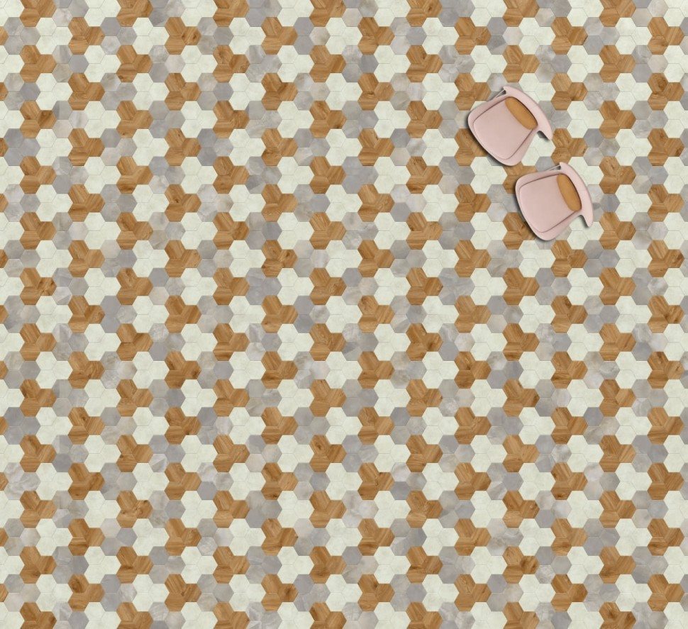 Виниловая плитка "Moduleo" Moods Hexagon 351 (226,32*196*2,5 мм) — купить в Якутске