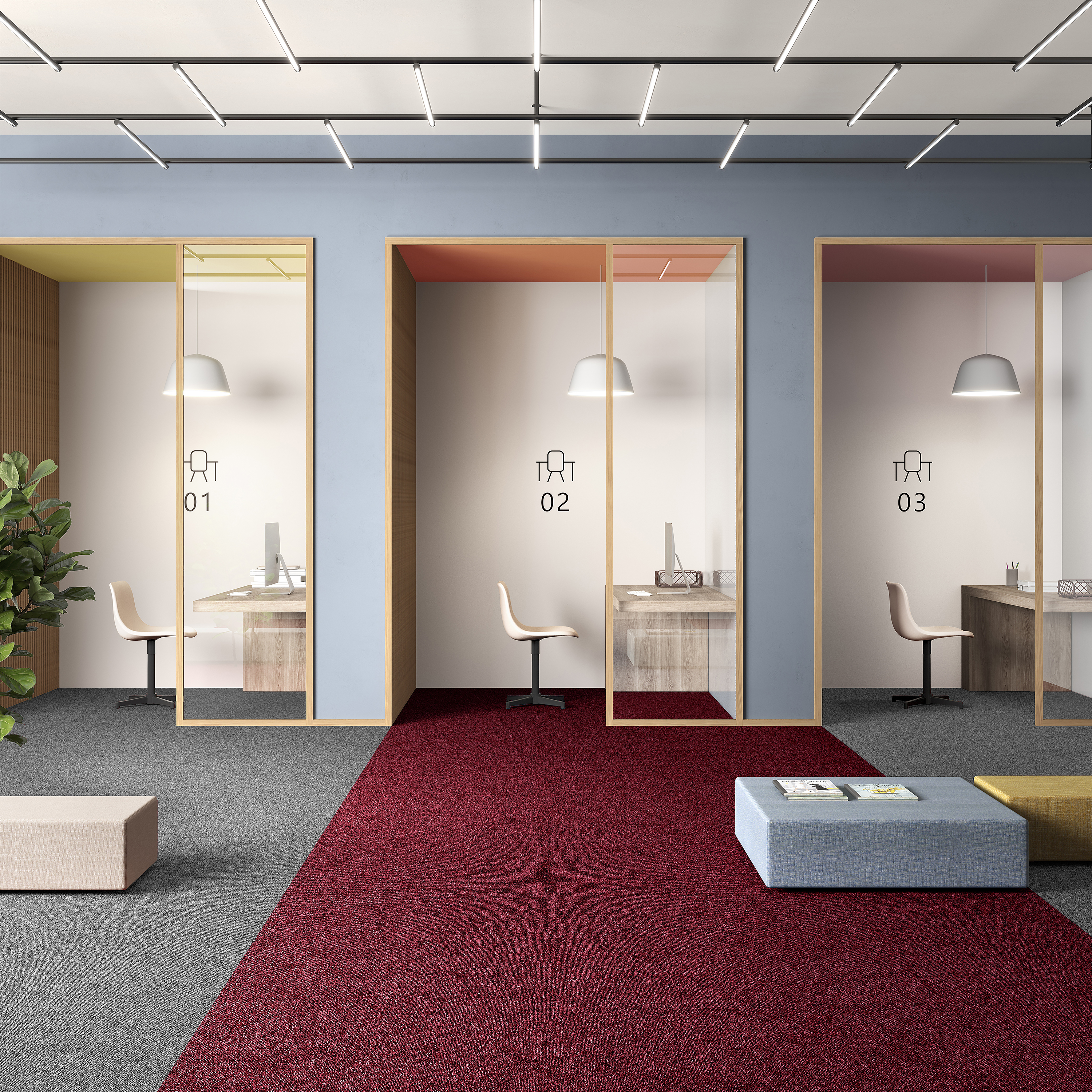 Ковровая плитка Medusa Tile 11 (500*500*5 мм) — купить в Якутске