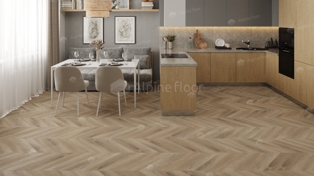 LVT плитка "Alpine Floor" Дуб Синистра (555*127*2,5 мм) — купить в Якутске