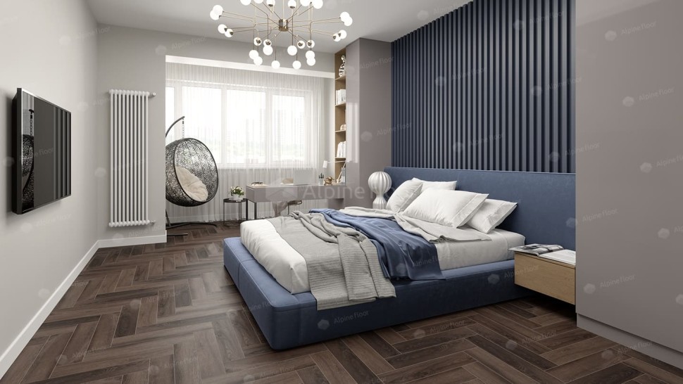 Виниловая плитка "Alpine Floor" Parquet LVT Фафнир (590*118*2,5 мм) — купить в Якутске