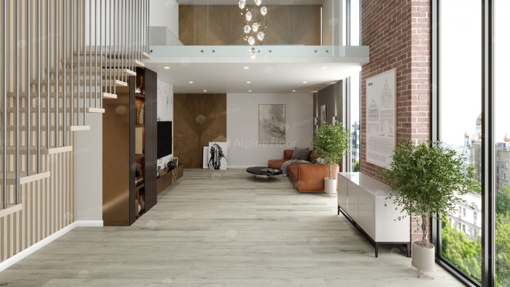 SPC Ламинат "Alpine Floor" Дуб серебряный (1220*183*8 мм) — купить в Якутске