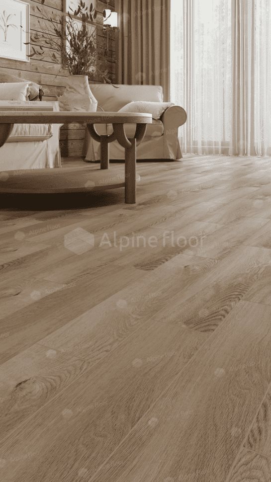 Виниловый ламинат "Alpine Floor" Parquet Light Дуб Синистра (600*125*4 мм) — купить в Якутске