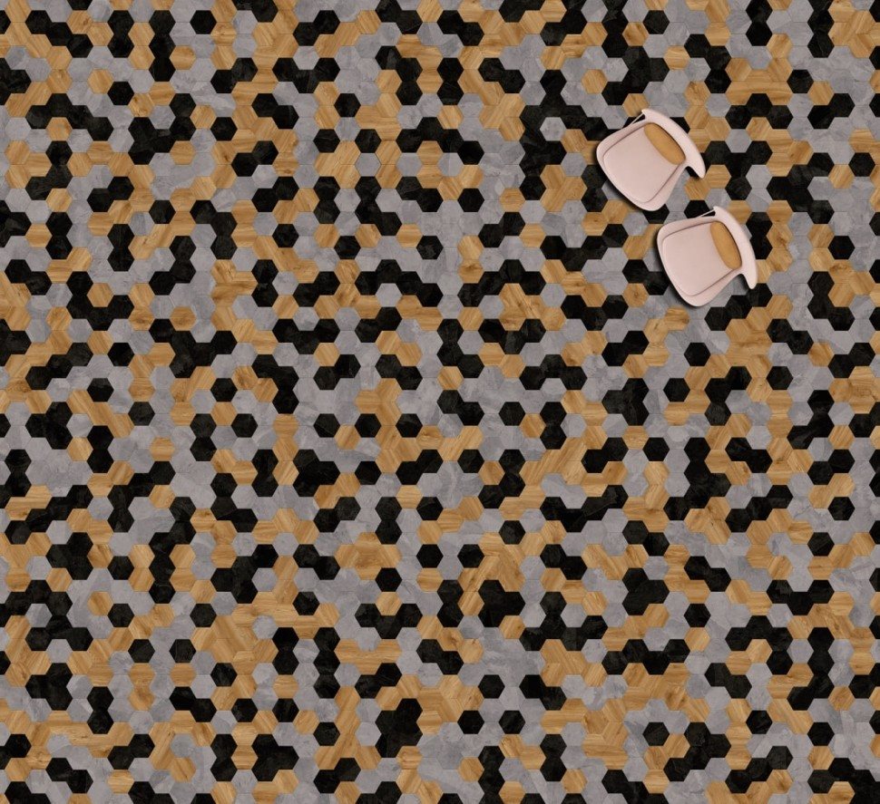 Виниловая плитка "Moduleo" Moods Hexagon 343 (226,32*196*2,5 мм) — купить в Якутске