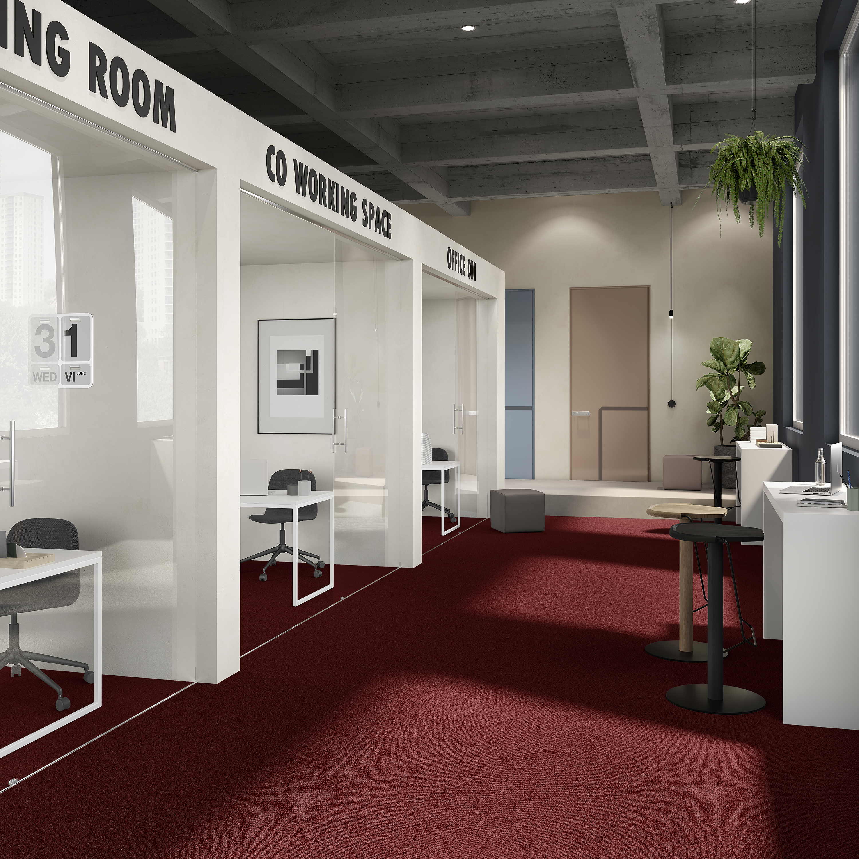 Ковровая плитка Medusa Tile 11 (500*500*5 мм) — купить в Якутске