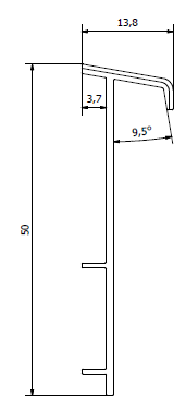 Плинтус для ковролина "Korner" Listwa зеленый (2500*13,8*50 мм) — купить в Якутске