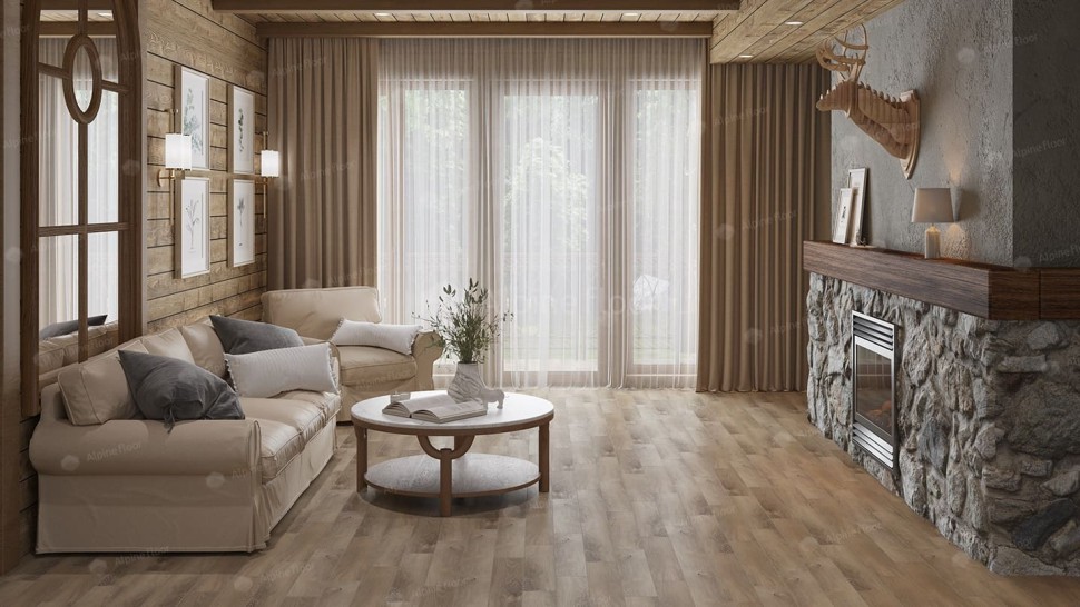 Виниловая плитка "Alpine Floor" Parquet LVT Дуб Синистра (590*118*2,5 мм) — купить в Якутске