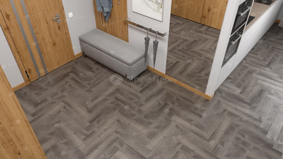 Виниловая плитка "Alpine Floor" Parquet LVT Дуб Мерга (590*118*2,5 мм) — купить в Якутске