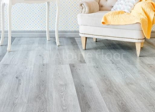 Кварцвиниловая плитка "Alpine Floor" Дуб Пепельный  (1219*184*2мм) — купить в Якутске
