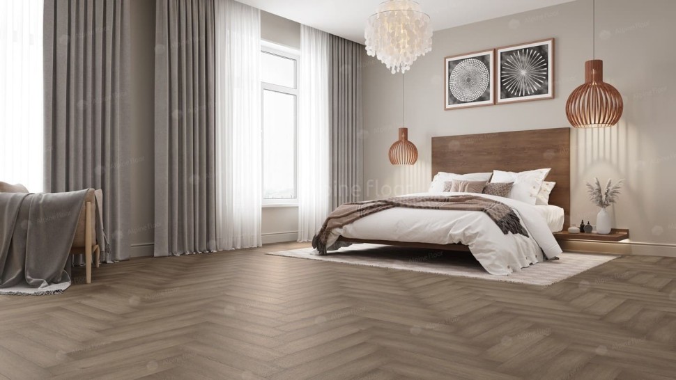 Виниловая плитка "Alpine Floor" Parquet LVT Дуб Насыщенный (590*118*2,5 мм) — купить в Якутске