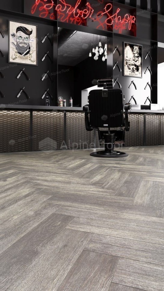 Виниловая плитка "Alpine Floor" Parquet LVT Венге Грей (590*118*2,5 мм) — купить в Якутске