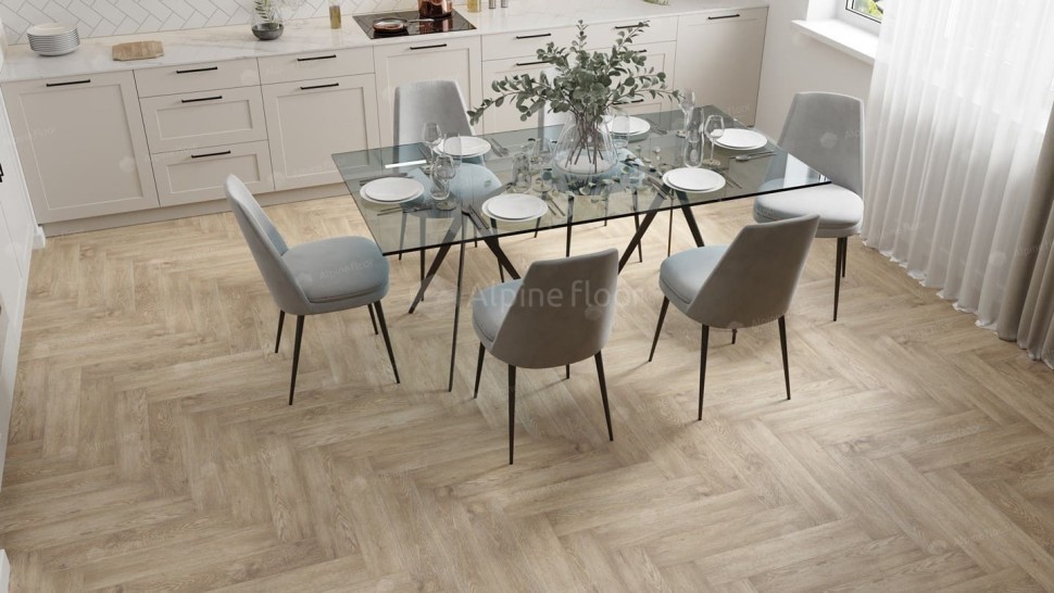 Виниловая плитка "Alpine Floor" Parquet LVT Дуб Ваниль Селект (590*118*2,5 мм) — купить в Якутске