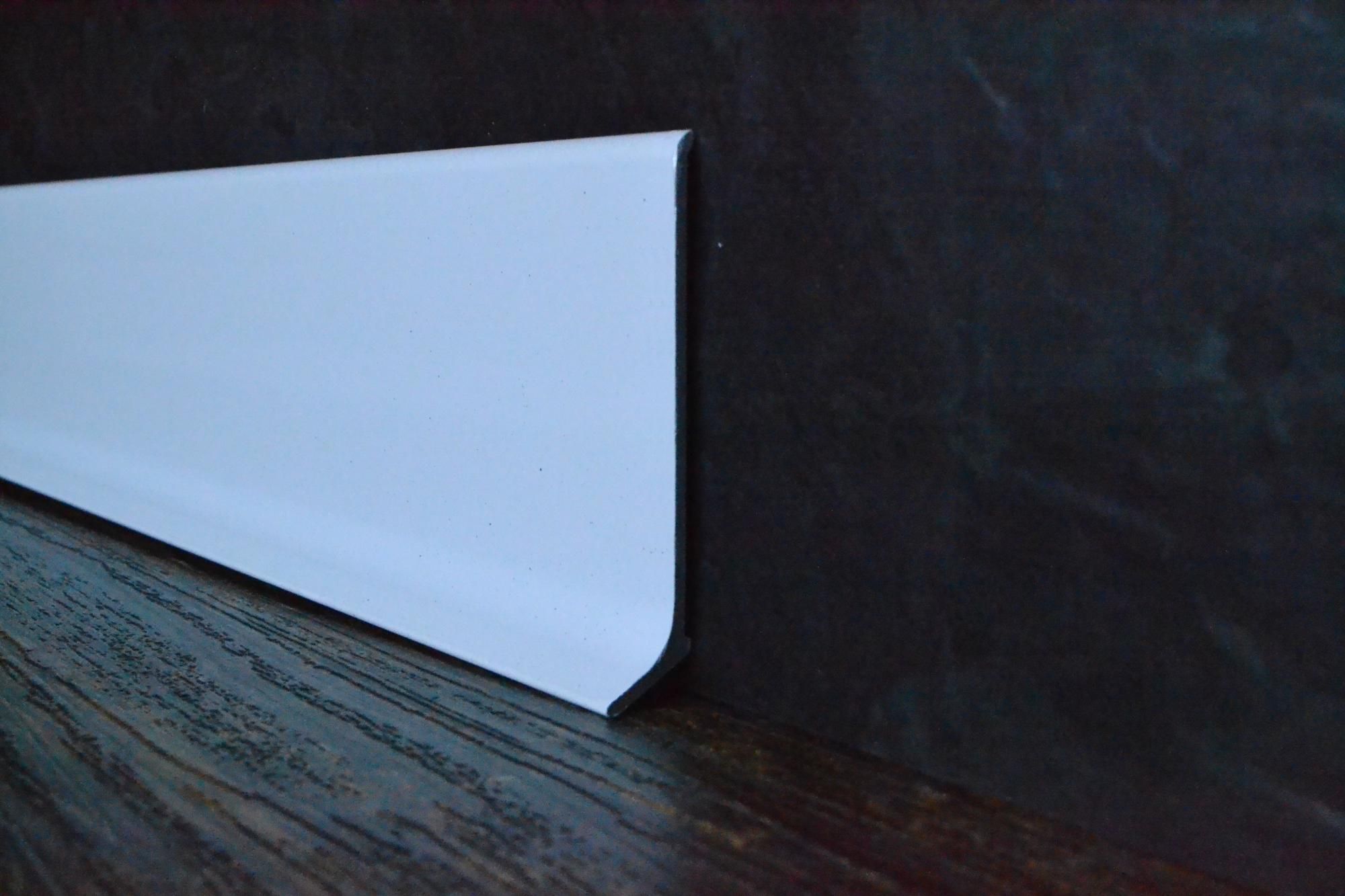 Плинтус алюминиевый L-образный белый (2500*11*60 мм) — купить в Якутске