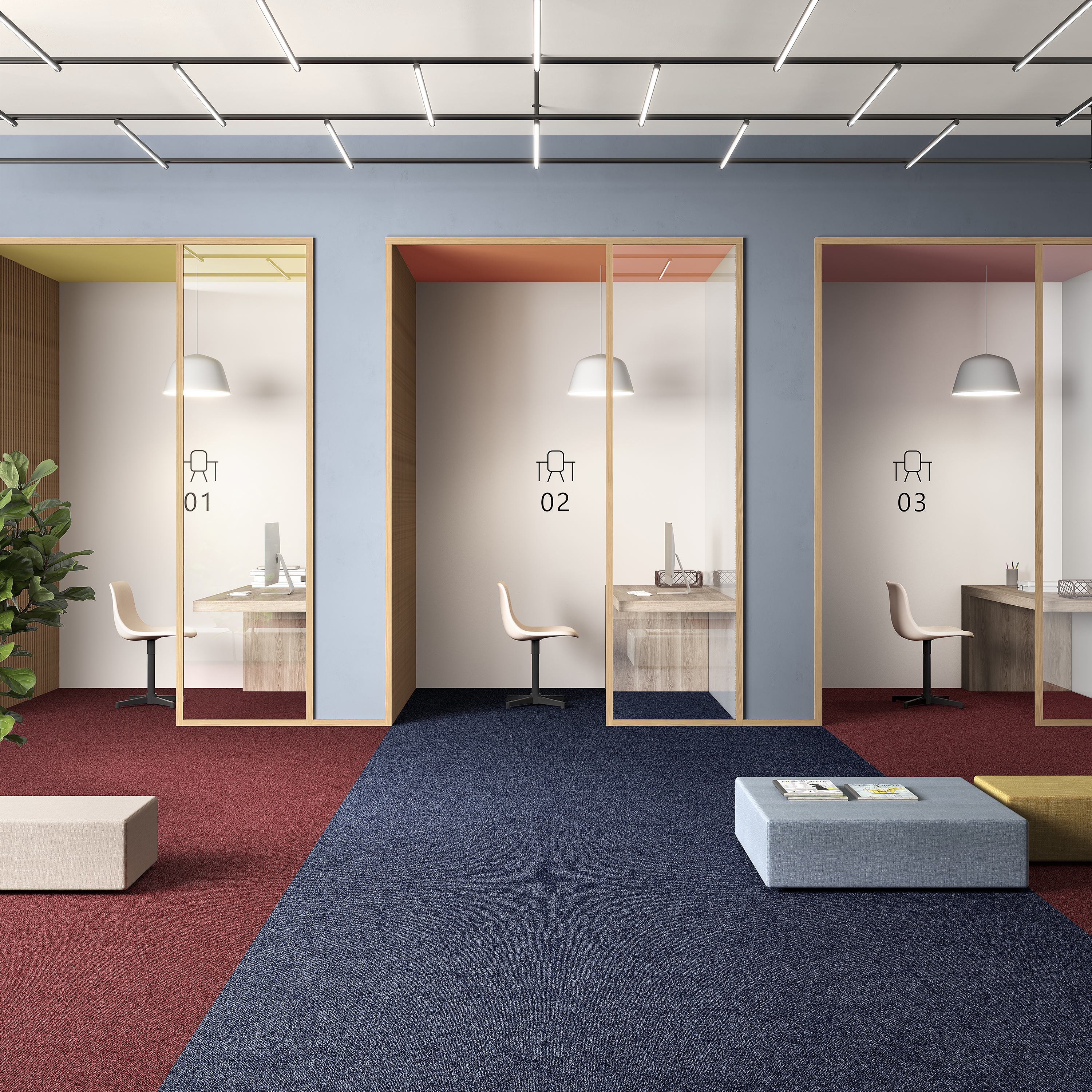 Ковровая плитка Medusa Tile 77 (500*500*5 мм) — купить в Якутске