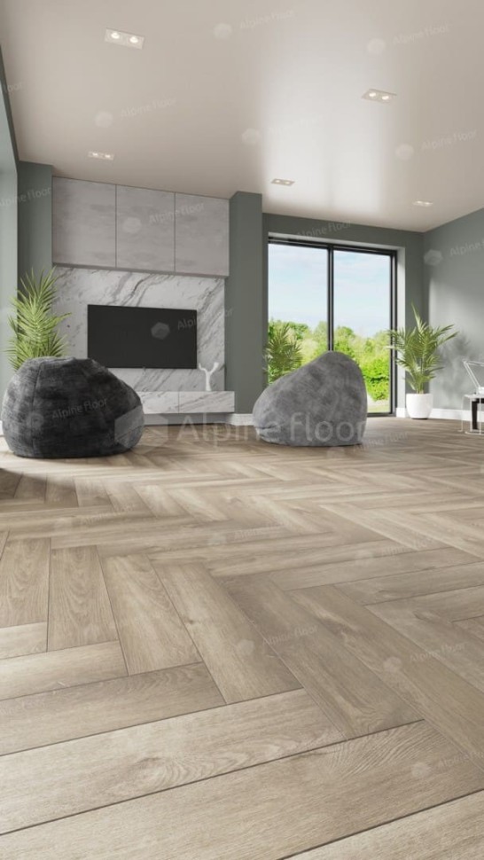 Виниловая плитка "Alpine Floor" Parquet LVT Дуб Натуральный Отбеленный (590*118*2,5 мм) — купить в Якутске