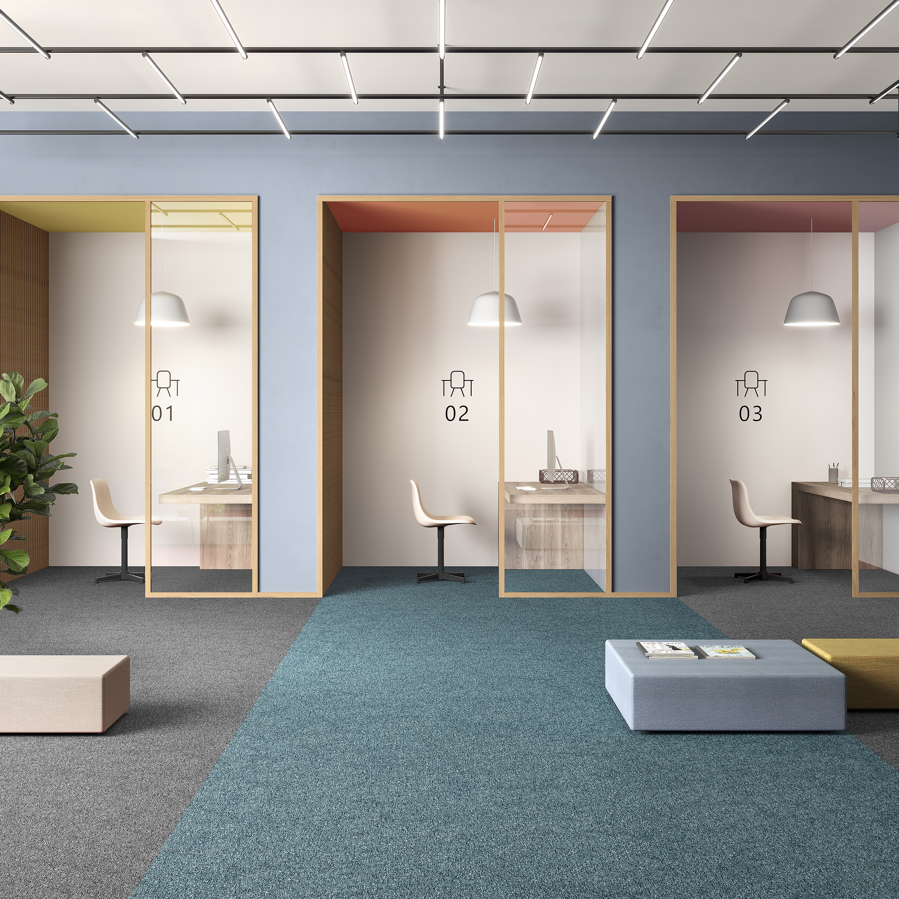 Ковровая плитка Medusa Tile 70 (500*500*5 мм) — купить в Якутске