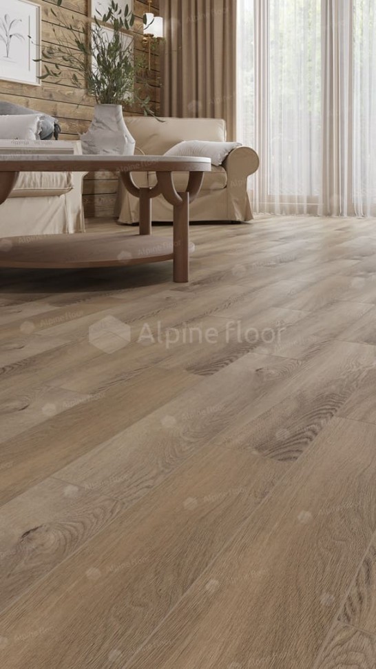 Виниловая плитка "Alpine Floor" Parquet LVT Дуб Синистра (590*118*2,5 мм) — купить в Якутске
