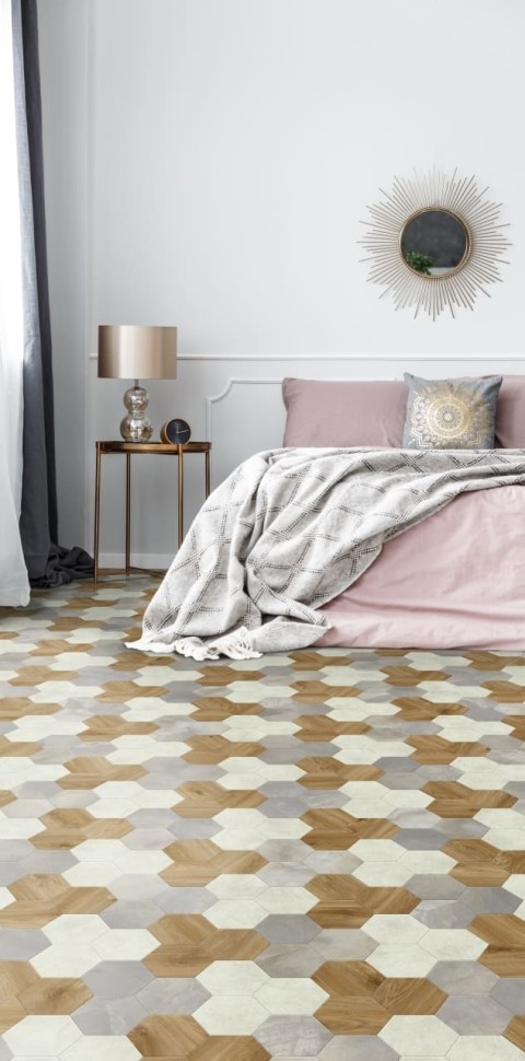 Виниловая плитка "Moduleo" Moods Hexagon 351 (226,32*196*2,5 мм) — купить в Якутске