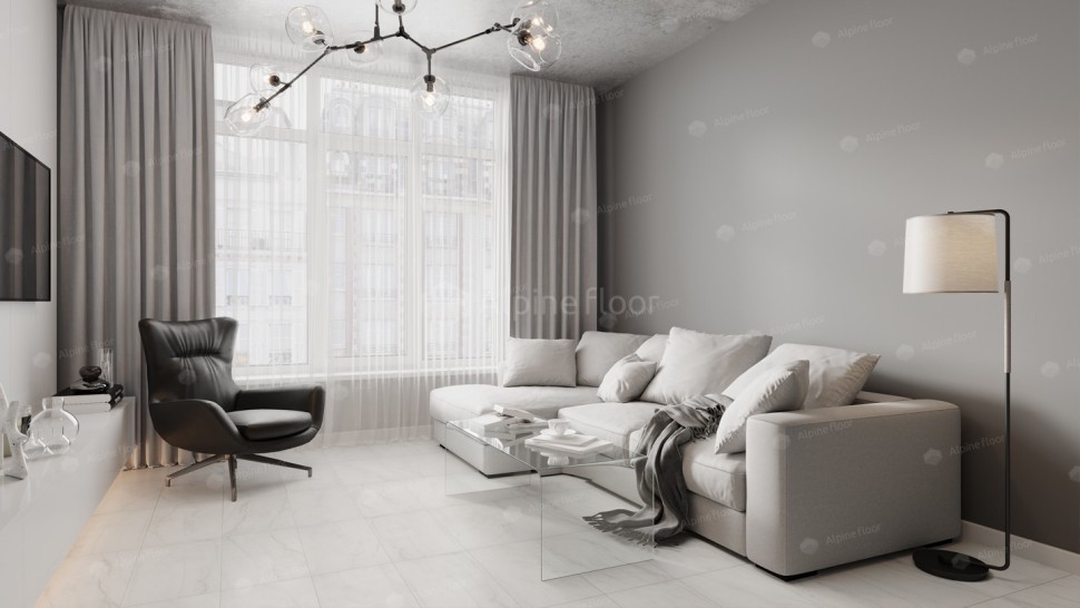 Виниловая плитка "Alpine Floor" Light Stone Брайс (608*303*2,5 мм) — купить в Якутске