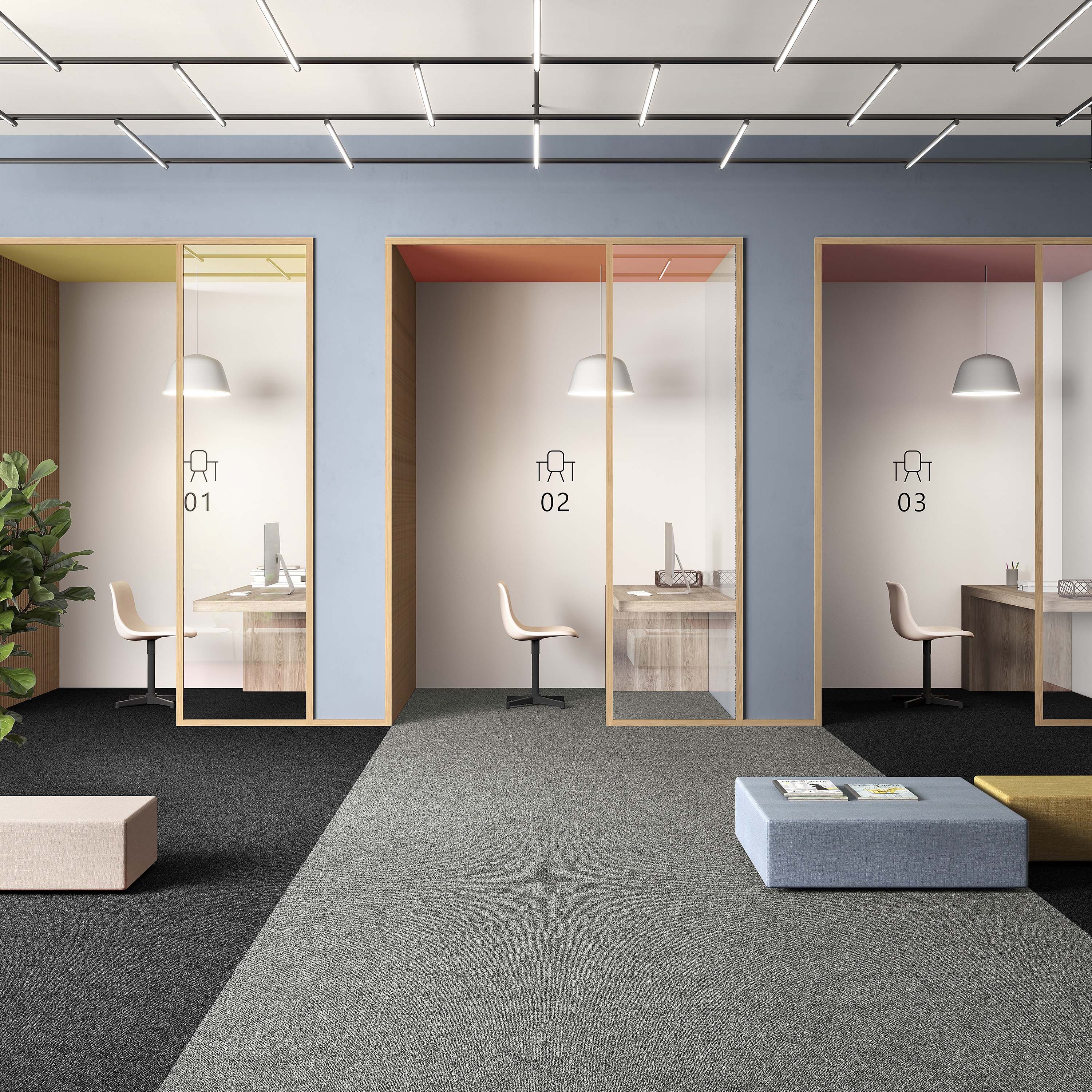 Ковровая плитка Medusa Tile 94 (500*500*5 мм) — купить в Якутске