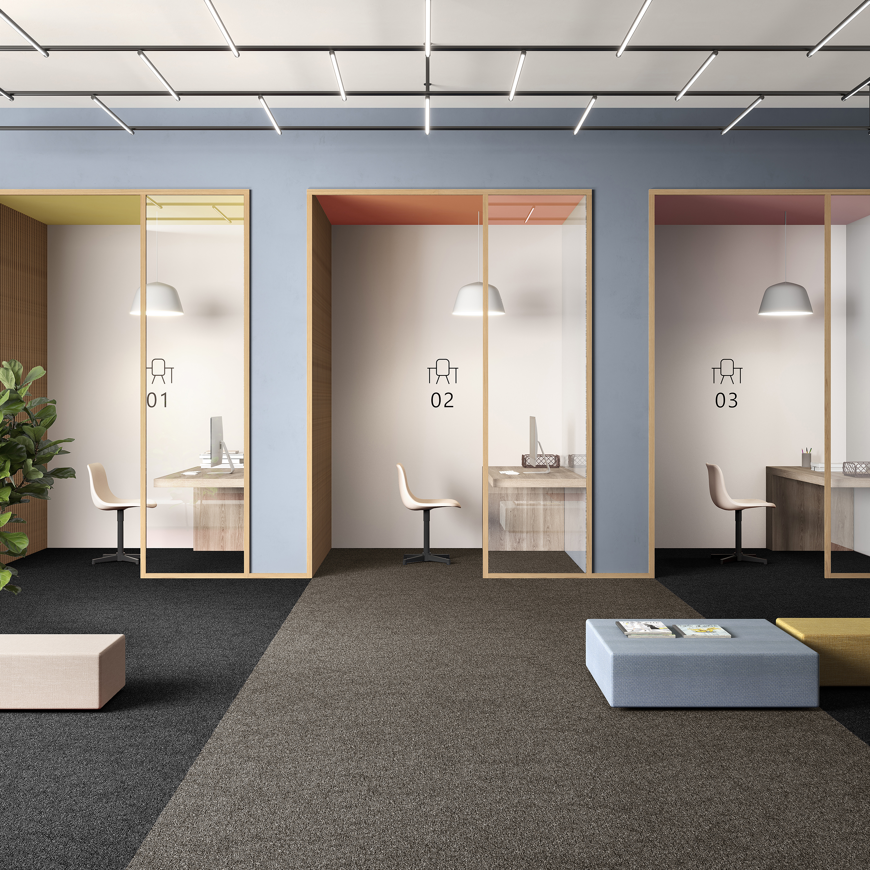 Ковровая плитка Medusa Tile 43 (500*500*5 мм) — купить в Якутске