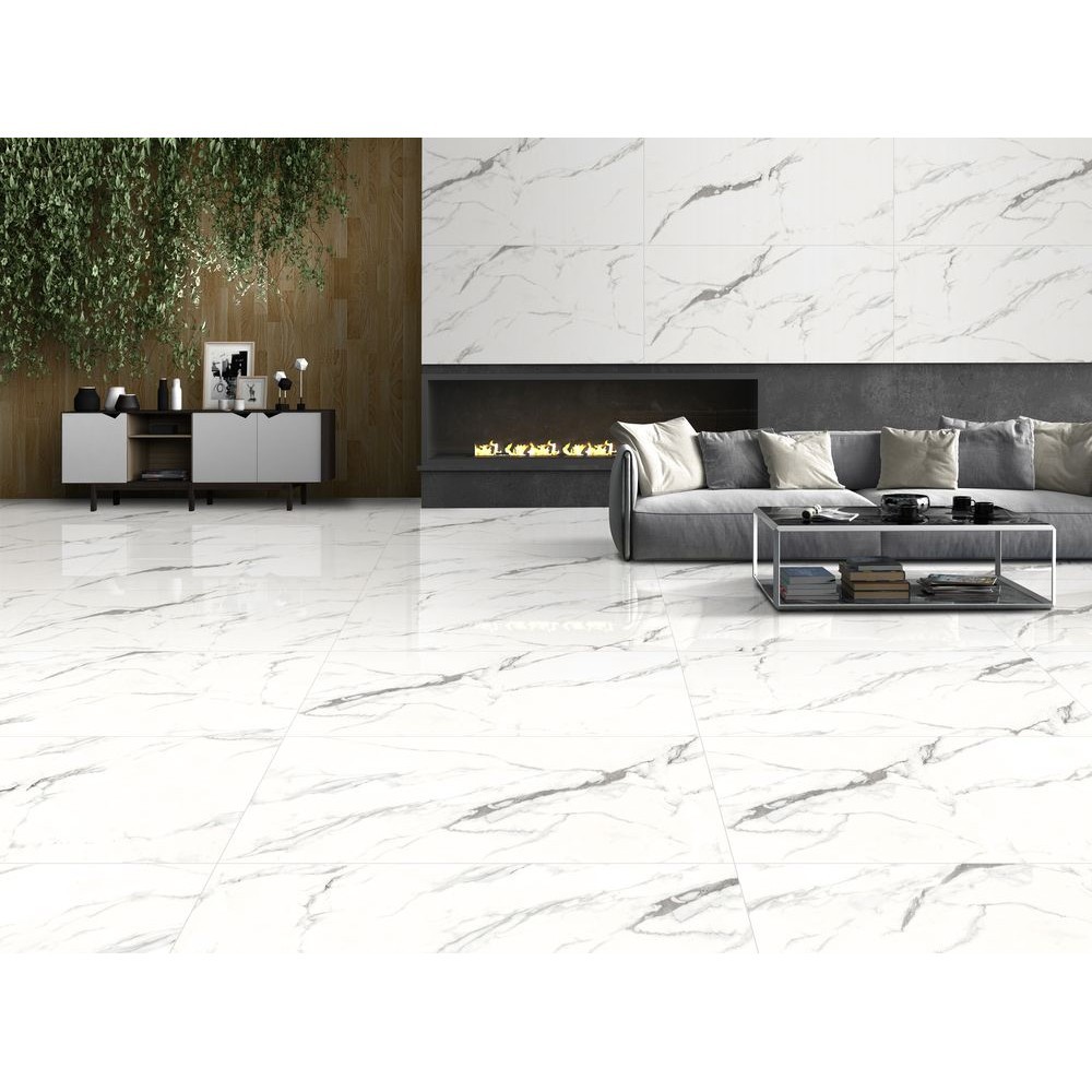 Керамогранит "Ennface" 600*1200 Polaris Glossy Полированный Белый — купить в Якутске