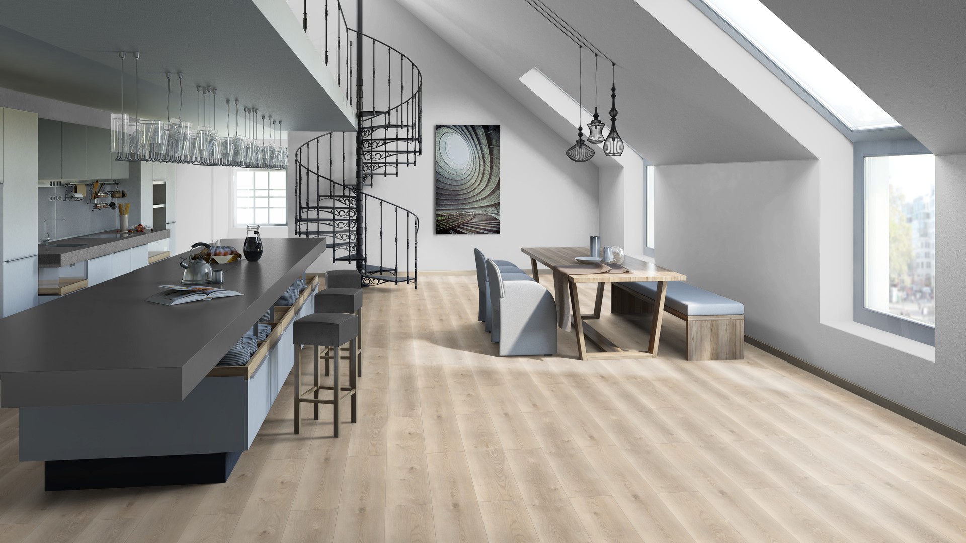 SPC ламинат "Tarkett" Deep House Sean (1400*225*4,6 мм) — купить в Якутске