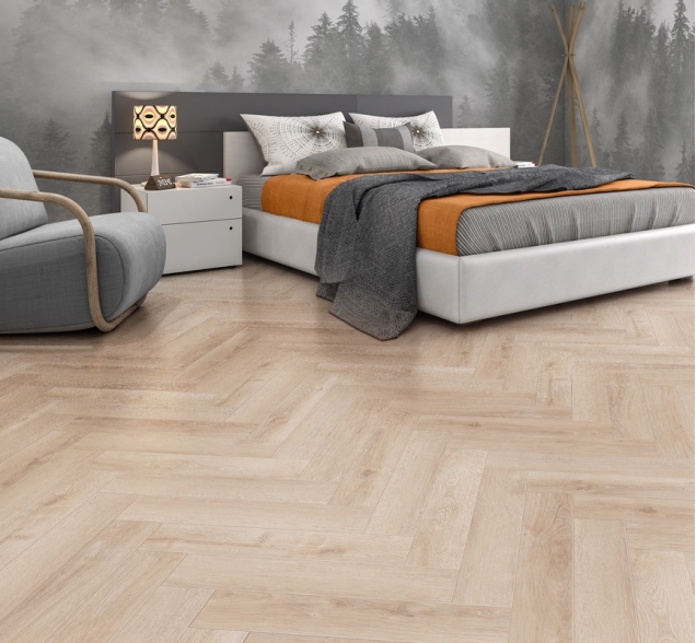 Виниловый ламинат SPC "Cronafloor" Herringbone Дуб Дижон (640*128*4,5 мм) — купить в Якутске