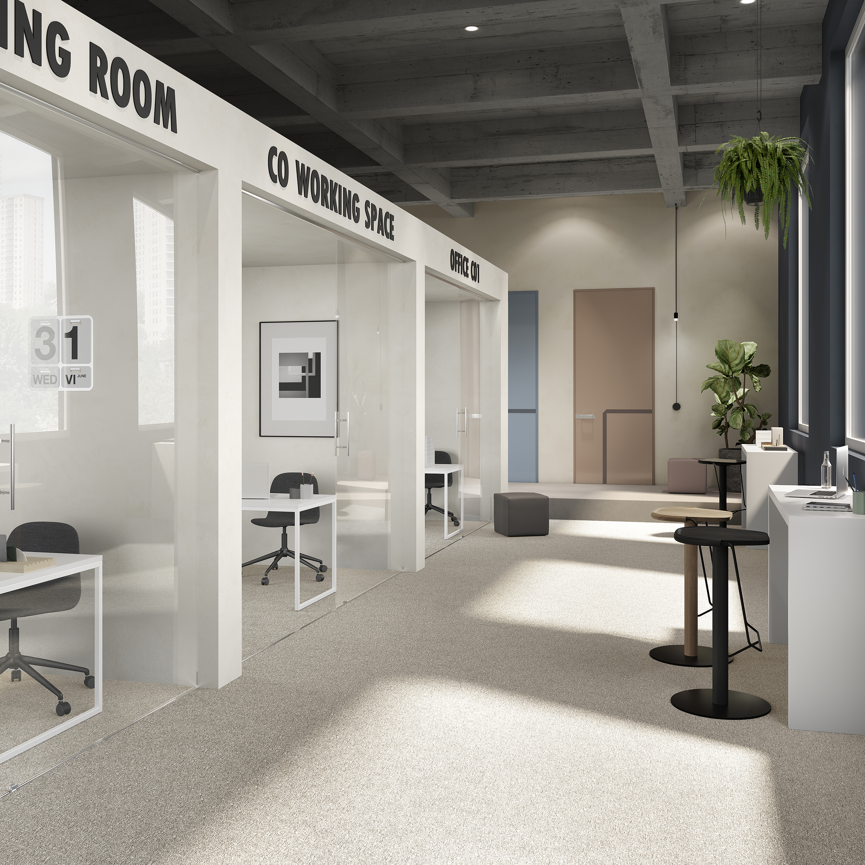 Ковровая плитка Medusa Tile 33 (500*500*5 мм) — купить в Якутске