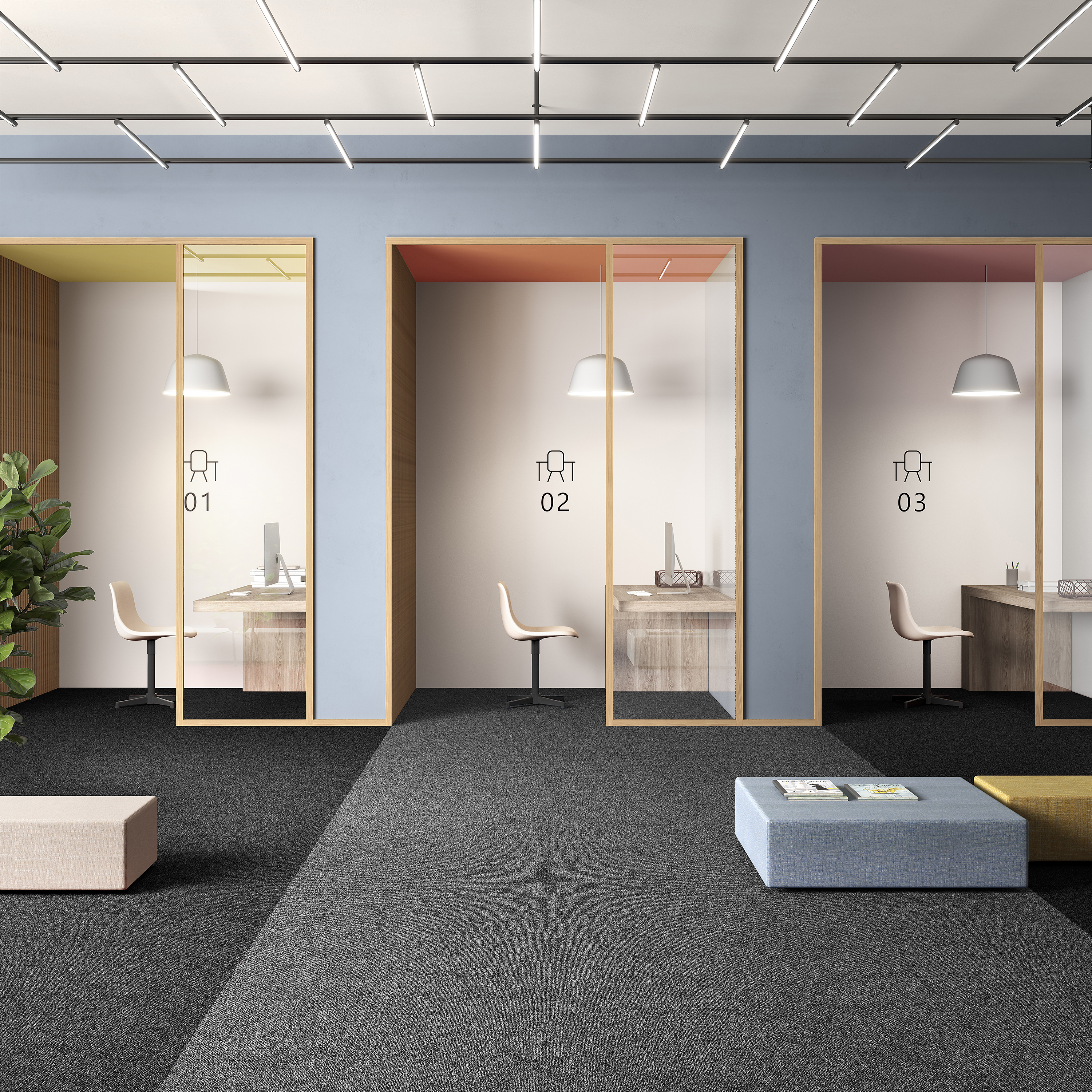 Ковровая плитка Medusa Tile 98 (500*500*5 мм) — купить в Якутске