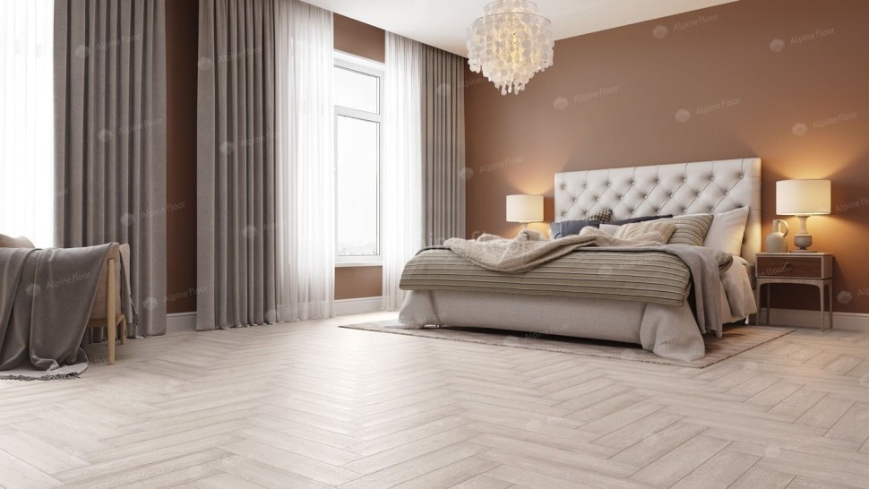 Виниловая плитка "Alpine Floor" Parquet LVT Голубой Лес (590*118*2,5 мм) — купить в Якутске